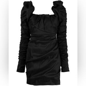 ❤️Rachel Gilbert Kalina Black Ruched Mini Dress❤️